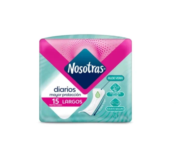 Protectores diarios Nosotras largos 15u's foto | Thany's |  BizneCubano